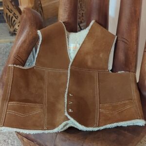 Kiddos Leather Vest. Unisex